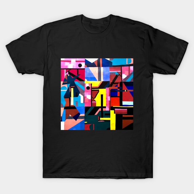 Multimedia Collage T-Shirt by HallieBuoteArt